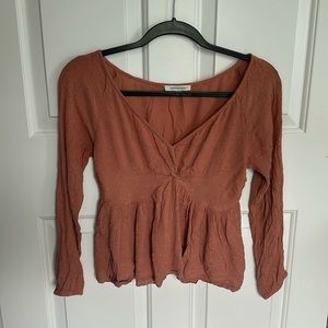 Dusty rose American Eagle Blouse XS